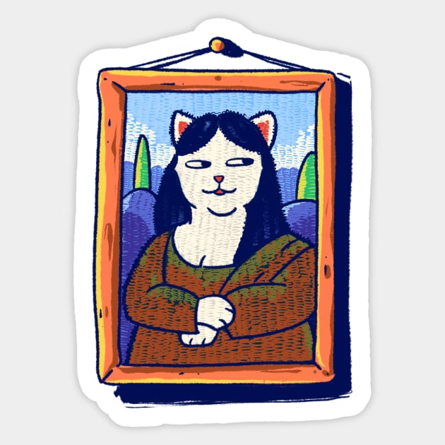 Portrait of Catlisa Sticker by MvdSwink